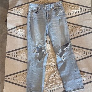 American Eagle Distressed Light Blue Jeans